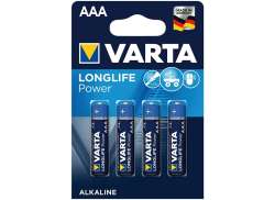 Varta R03 AAA Batteries 1.5S Alkaline - Blue (4)