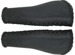 Velo Grips Leather Ergo 127 Long Black ( Pair )