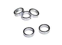 VWP Headset Spacer 1 1/8\" 10mm Aluminum - Silver (5)