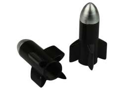 VWP Valve Cap Set Rocket - Black (2)