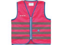 WOWOW Fun Jacket Reflective Children&#180;s vest Pink - Size L