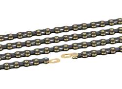 XLC Bicycle Chain 10S 11/128 Inch 114 Links - Black/Gold