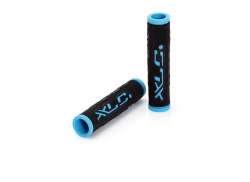 XLC Dual Colour GRG07 Grips 125mm - Black/Blue