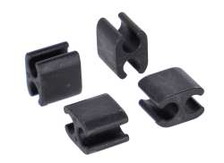 XLC X120 Cable Clamp &#216;4mm Plastic - Black (4)