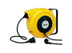 Zeca Cable Wall Reel 14m - Yellow/Black